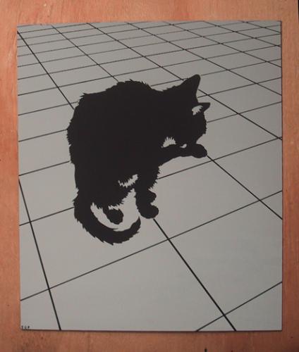 one layer cat print